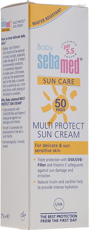 Sonnenschutzcreme für Kinder SPF 30 - Sebamed Kids Sunscreen SPF 50 Baby Sun Cream — Bild N1