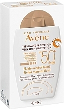 Getöntes mineralisches Gesichtsfluid mit Sonnenschutz SPF 50 - Avene Eau Thermale Tinted Mineral Fluid SPF 50+ — Bild N3