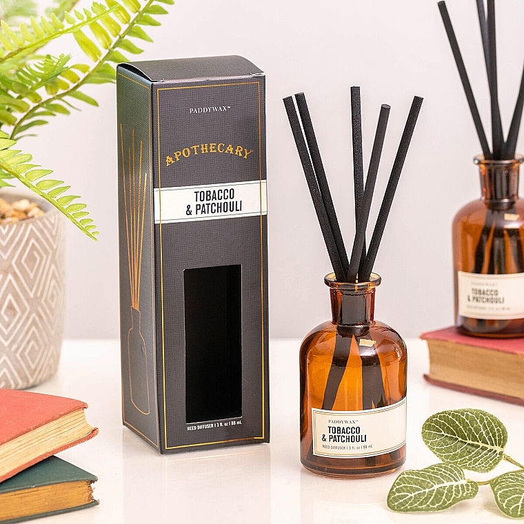 Raumerfrischer - Paddywax Apothecary Glass Reed Diffuser Tabacco & Patchouli — Bild N2
