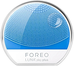 Düfte, Parfümerie und Kosmetik Reinigende Schall-Massagebürste für das Gesicht, aus Silikon Aquamarine - Foreo Luna Plus Device Aquamarine
