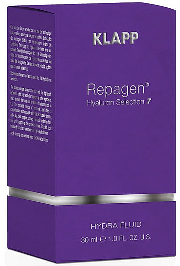 Feuchtigkeitsspendendes glättendes und festigendes Lifting-Gesichtsfluid mit Hyaluronsäure - Klapp Cosmetics Repagen Hyaluron Selection 7 Hydra Fluid — Bild N2