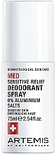 Düfte, Parfümerie und Kosmetik Deospray für empfindliche Haut - Artemis of Switzerland Med Sensitive Deodorant Spray