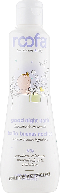 Entspannendes und beruhigendes Baby-Körpergel vor dem Schlafengehen mit Lavendel und Kamillenöl - Roofa Good Night Bath Gel — Bild N2