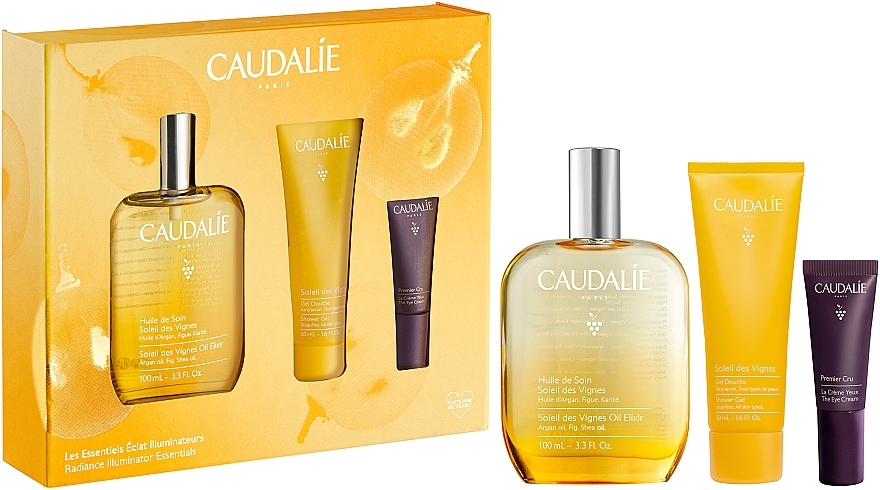 Caudalie Soleil Des Vignes - Körperpflegeset (Körperöl 100ml + Duschgel 50ml + Augencreme 5ml)  — Bild N2