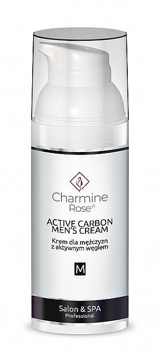 Creme für Männer mit Aktivkohle - Charmine Rose Active Carbon Men's Cream — Bild N1