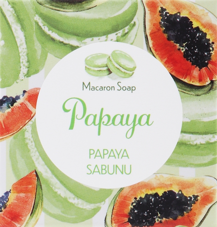 Seife Papaya - Thalia Papaya Macaron Soap — Bild N1