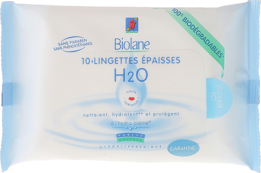 Baby-Feuchttücher - Biolane Baby H2O Napkins — Bild N1