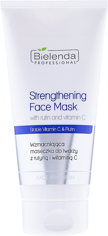 Gesichtsmaske gegen Rötungen und Couperose mit Vitamin C - Bielenda Professional Program Face Strengthening Face Mask