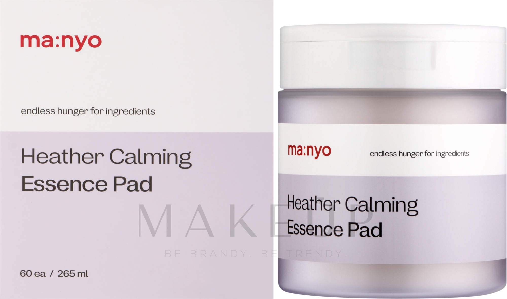 Beruhigende Pads mit Heideextrakt für das Gesicht - Manyo Heather Calming Essence Pad — Bild 60 St.