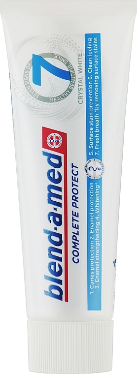 Zahnpasta Complete Protect 7 Crystal White - Blend-a-Med Complete Protect 7 Crystal White Toothpaste