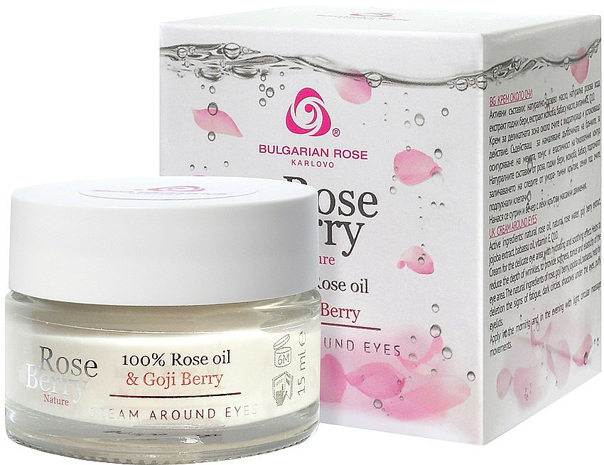 Augenkonturcreme - Bulgarian Rose Rose Berry Nature Cream Around Eyes