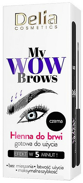 Henna für Augenbrauen - Delia My Wow Brows