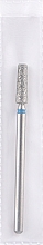 Düfte, Parfümerie und Kosmetik Diamant-Nagelfräser Kegelstumpf L-10 mm 3,1 mm blau - Head The Beauty Tools