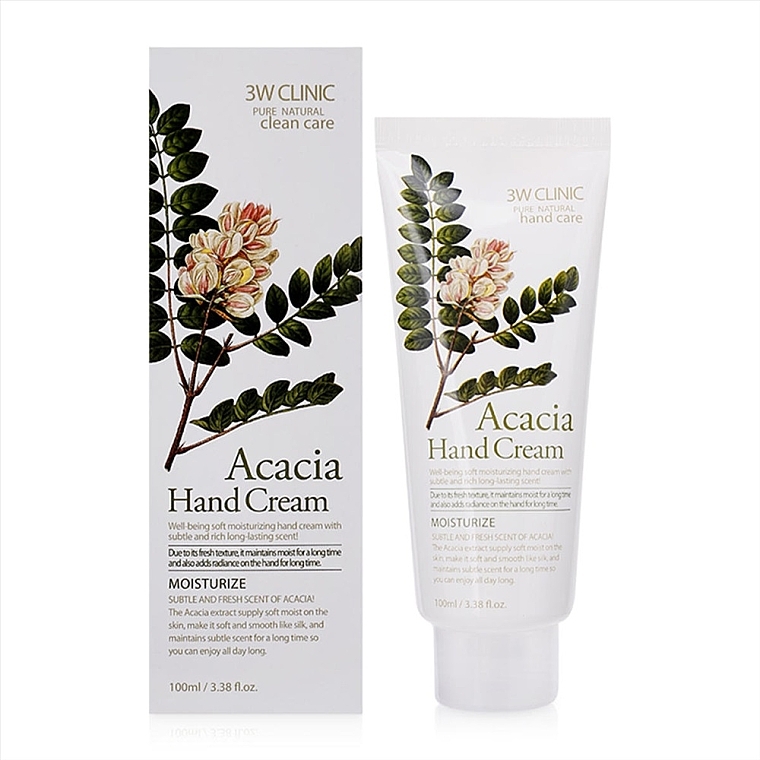 Handcreme mit Akazien - 3W Clinic Moisturizing Acacia Hand Cream — Bild N1