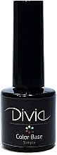 Düfte, Parfümerie und Kosmetik Farbige Nagellackbasis - Divia Color Base Simple