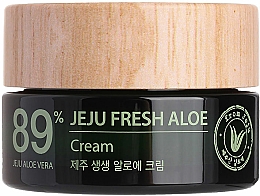 Feuchtigkeitsspendende Gesichtscreme mit 89% Aloe Vera-Saft - The Saem Jeju Fresh Aloe Cream — Bild N1