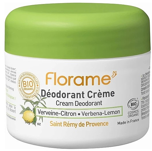 Deocreme Zitronenverbene - Florame Orange-Mandarine Cream Deodorant — Bild N1