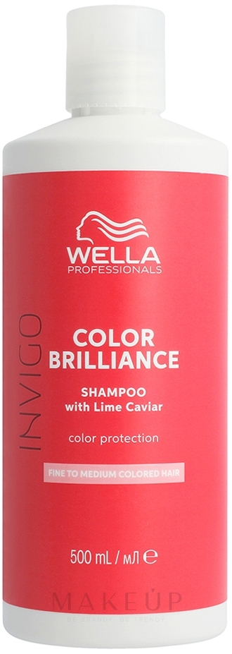 Schützendes Shampoo für feines bis normales, coloriertes Haar - Wella Professionals Invigo Brilliance Fine Hair Shampoo — Foto 500 ml