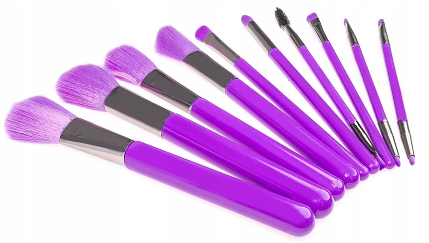Make-up-Pinsel-Set neonlila 10-tlg. - Beauty Design — Bild N3