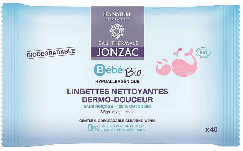Sanfte Reinigungstücher - Eau Thermale Jonzac Baby Gentle Cleansing Wipes — Bild N1