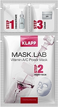 Düfte, Parfümerie und Kosmetik Tuchmaske für das Gesicht mit Vitamin A und C - Klapp Mask Lab Vitamin A/C Power Mask