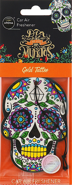 Auto-Lufterfrischer Gold Twilight - Aroma Car Dia De Los Muertos — Bild N1