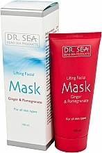 Düfte, Parfümerie und Kosmetik Straffende Gesichtsmaske mit Ingwer und Granatapfel - Dr. Sea Lifting Facial Mask