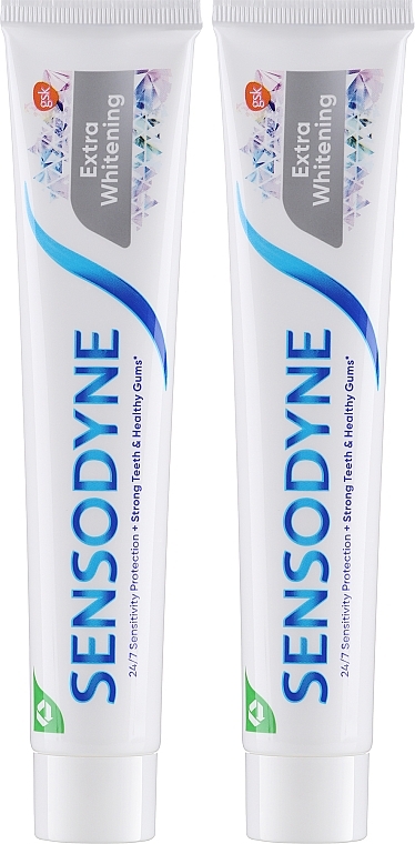 Zahnpasta-Set - Sensodyne Extra Whitening (Zahnpasta 2x75ml) — Bild N2
