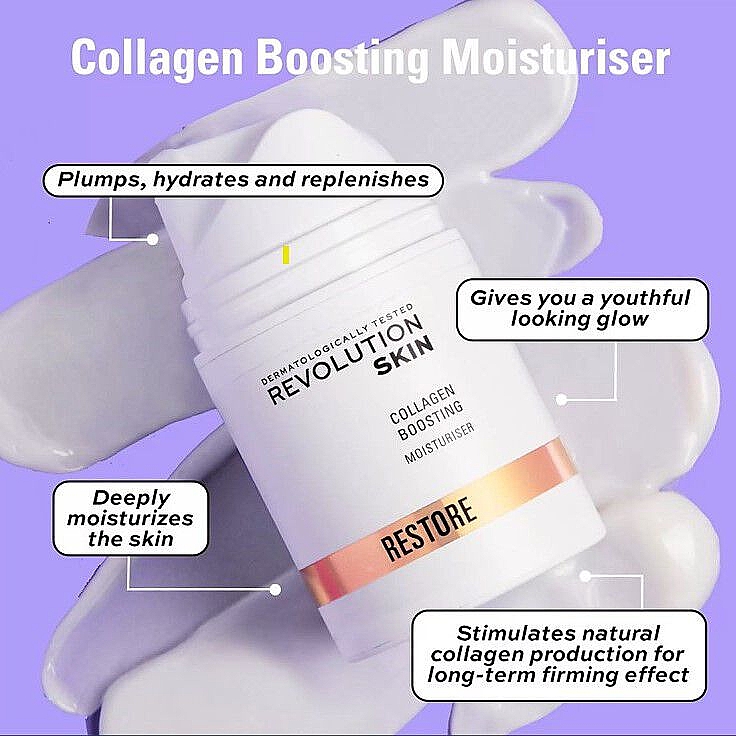 Feuchtigkeitscreme mit Kollagen - Revolution Skin Restore Collagen Boosting Moisturiser — Bild N3