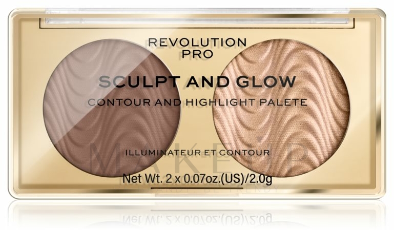 Konturier- und Highlighter-Palette - Makeup Revolution Pro Sculpt And Glow — Bild Savanna Nights