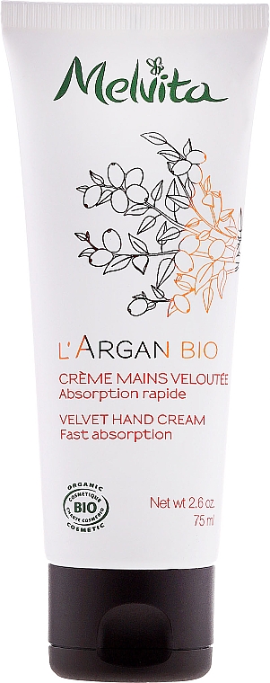 Samtige Handcreme mit Bio-Arganöl - Melvita L'Argan Bio Velvet Hand Cream — Bild N1