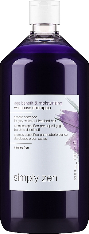 Shampoo für graues Haar - Z. One Concept Simply Zen Age Benefit & Moisturizing Whiteness Shampoo — Bild N1