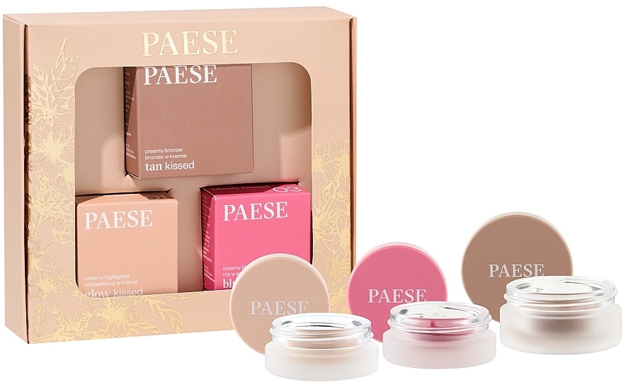 Set - Paese Kiss My Cheeks (Cold) (Rouge 4g + Bronzer 12g + Highlighter 4g)  — Bild N2