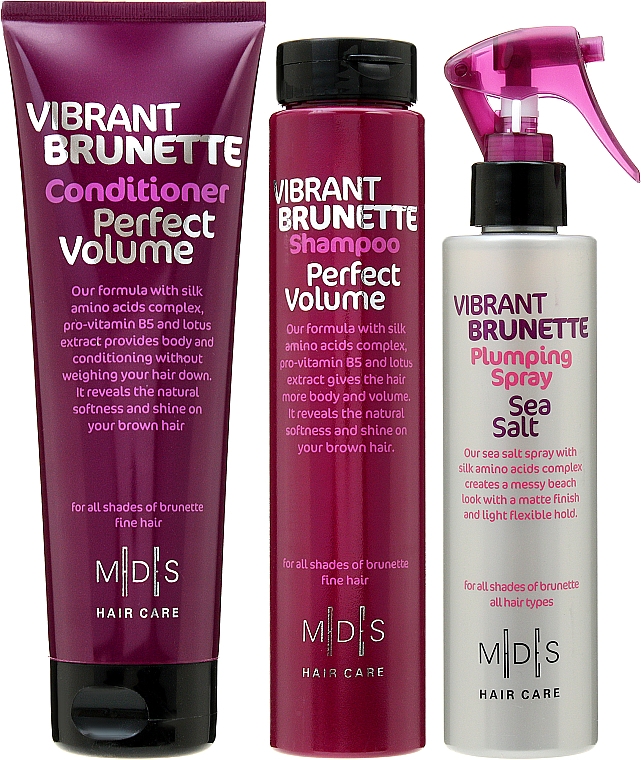 Haarpflegeset - Mades Cosmetics (Haarshampoo 250ml + Conditioner 250ml + Haarspray 200ml) — Bild N2