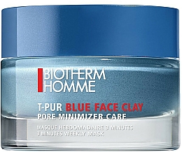 Reinigende Gesichtsmaske - Biotherm Homme T-Pur Blue Face Clay Mask — Bild N1