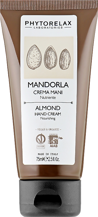 Feuchtigkeitsspendende Hand- und Nagelcreme - Phytorelax Laboratories Almond Hand Cream — Bild N1