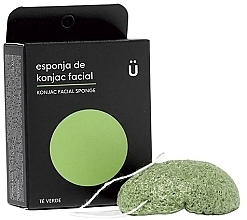 Gesichtswaschschwamm Grüner Tee - NaturBrush Konjac Facial Sponge Green Tea — Bild N1