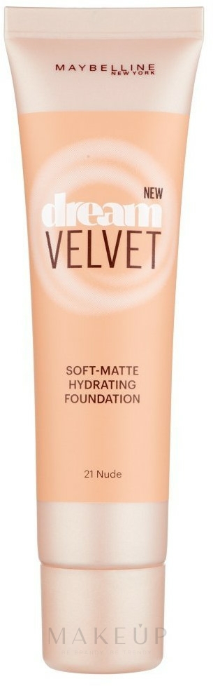 Feuchtigkeitsspendende mattierende Foundation - Maybelline Dream Velvet Foundation — Bild 21 - Nude