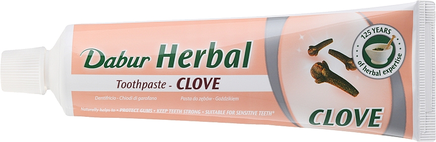 Ayurvedische Kräuter-Zahnpasta mit Nelkenöl - Dabur Herbal Clove Toothpaste — Bild N4