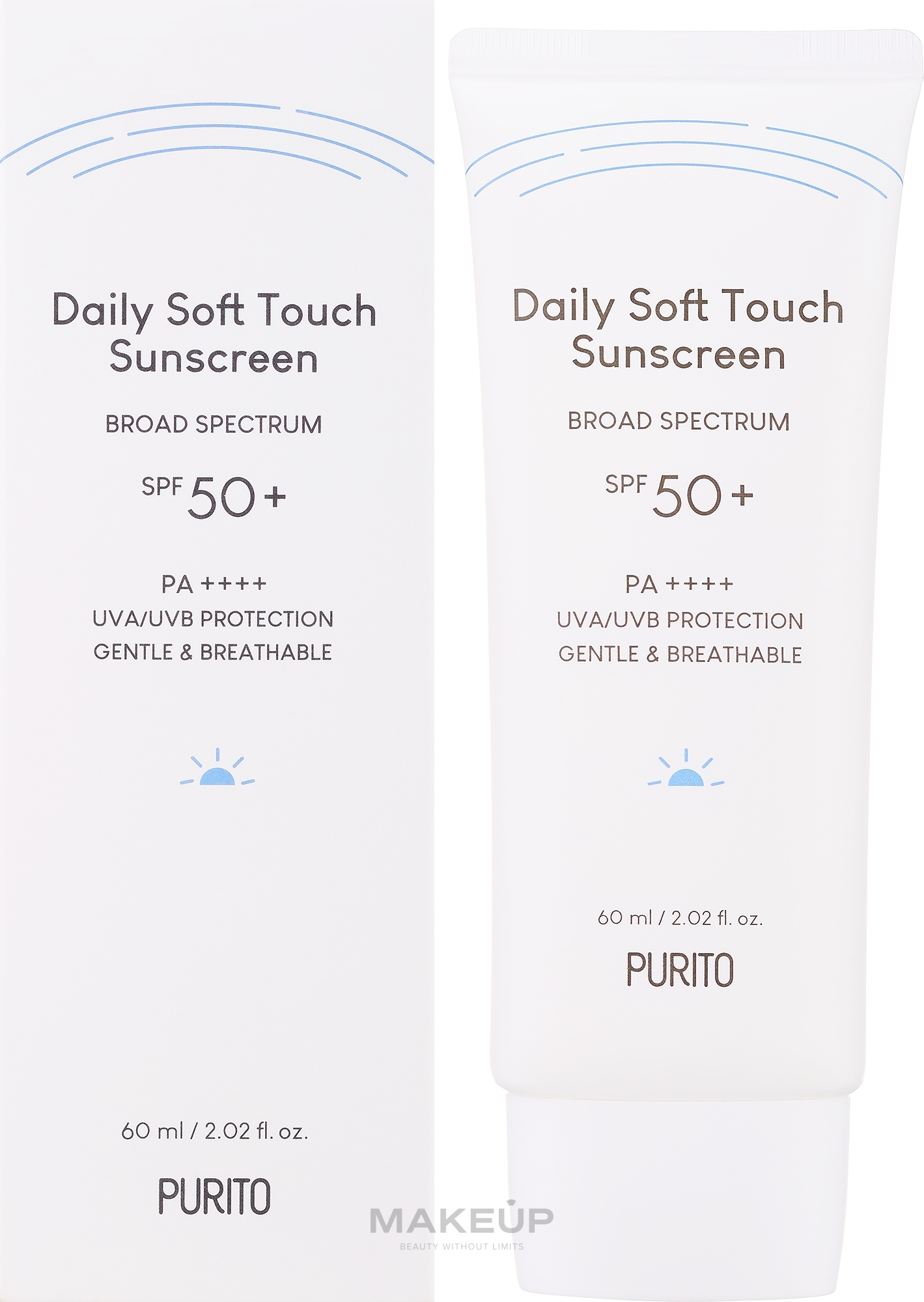 Tägliche Sonnenschutzcreme - Purito Daily Soft Touch Sunscreen SPF 50+ PA++++ — Bild 60 ml