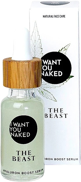 Intensives Serum für mehr Ausstrahlung - I Want You Naked The Beast Holy Hemp Hyaluron Boost Serum — Bild N1