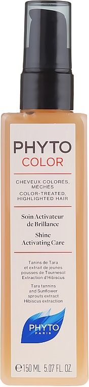 Farbschützendes Haarpflege-Spray für mehr Glanz mit Hibiskus- und Sonnenblumensprossen-Extrakt ohne Ausspülen - Phyto Color Care Shine Activating Care — Bild N2