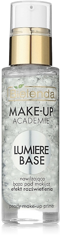 Aufhellende Make-up-Basis mit Perlen - Bielenda Make-Up Academie Lumiere Base — Bild N1
