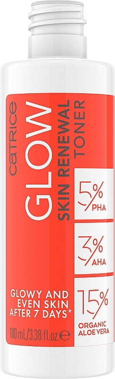 Gesichtswasser mit Peeling-Effekt - Catrice Glow Skin Renewal Toner — Bild N2