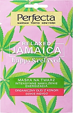 Düfte, Parfümerie und Kosmetik Intensiv feuchtigkeitsspendende, entspannende und energetisierende Gesichtsmaske mit Hanföl - Perfecta Relaxed Jamaica Happy & Relaxed Mask