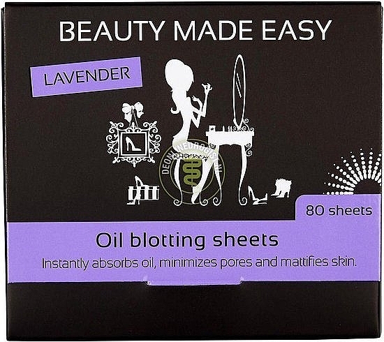 Mattierende Gesichtstücher mit Lavendel - Beauty Made Easy Oil Blotting Sheets Lavender — Bild N1