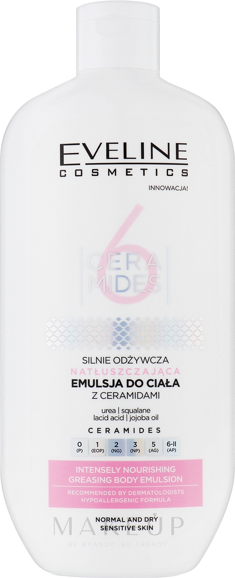Körperemulsion - Eveline Cosmetics 6 Ceramides Intensely Nourishing Body Emulsion — Bild 350 ml