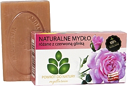 Düfte, Parfümerie und Kosmetik Natürliche Seife Rose mit rotem Ton - Powrot do Natury