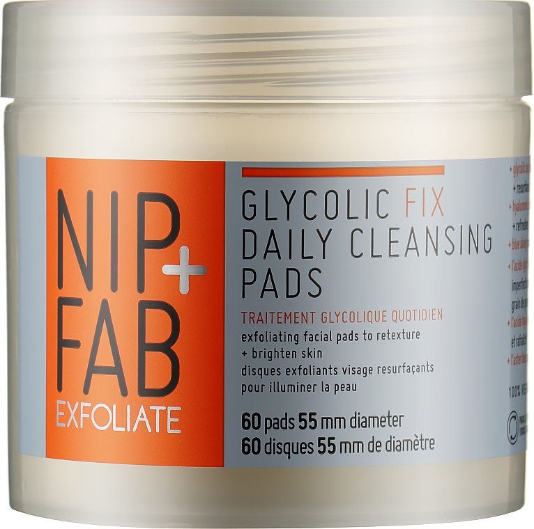 Reinigende Gesichtspatches - NIP + FAB Glycolic Fix Daily Cleansing Pads — Bild N1