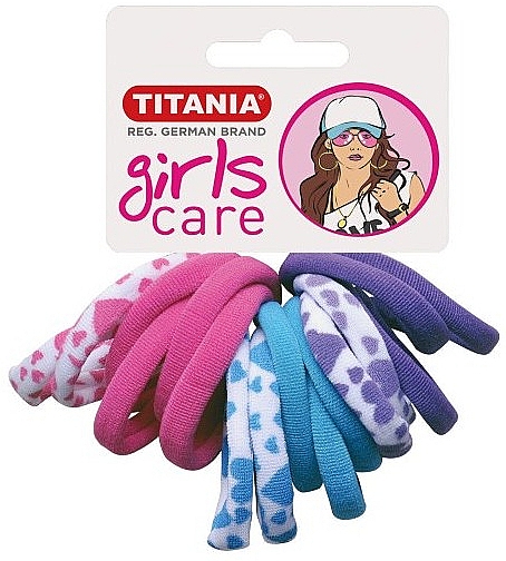 Haargummis 4 cm mehrfarbig 16 St. - Titania Girls Care — Bild N1